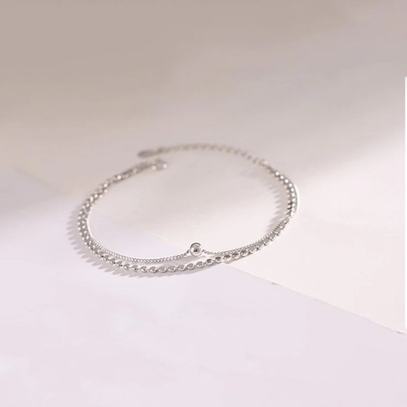 NEW Rose Gold/Sterling Silver Coin Bead Bracelet - Picture 10 of 11